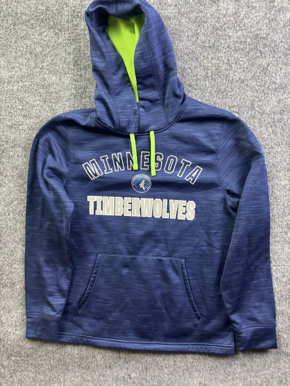 Minnesota Timberwolves Hoodie Sweatshirt Youth Boys Medium Blue NBA Basketball